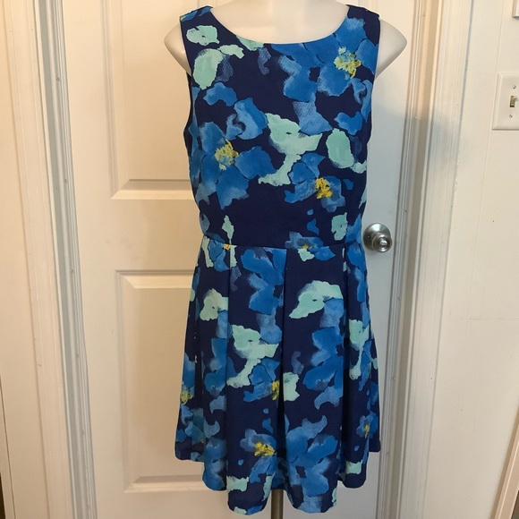 Charming Charlie Dresses & Skirts - Charming Charlie dress women size Small sleeveless blue floral print .